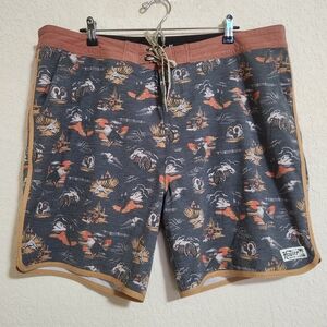 Howler Brothers Bruja Boardshort Western-themed Print Size 40